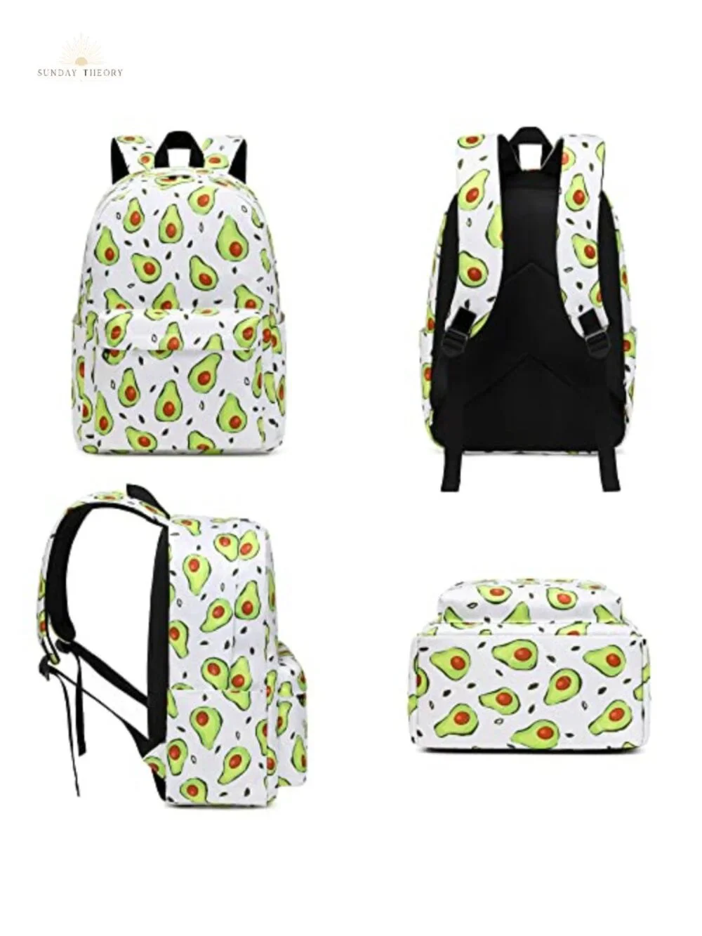 Girls Backpack Set with Lunch Bag and Pencil Case, 3-in-1 School Bookbag